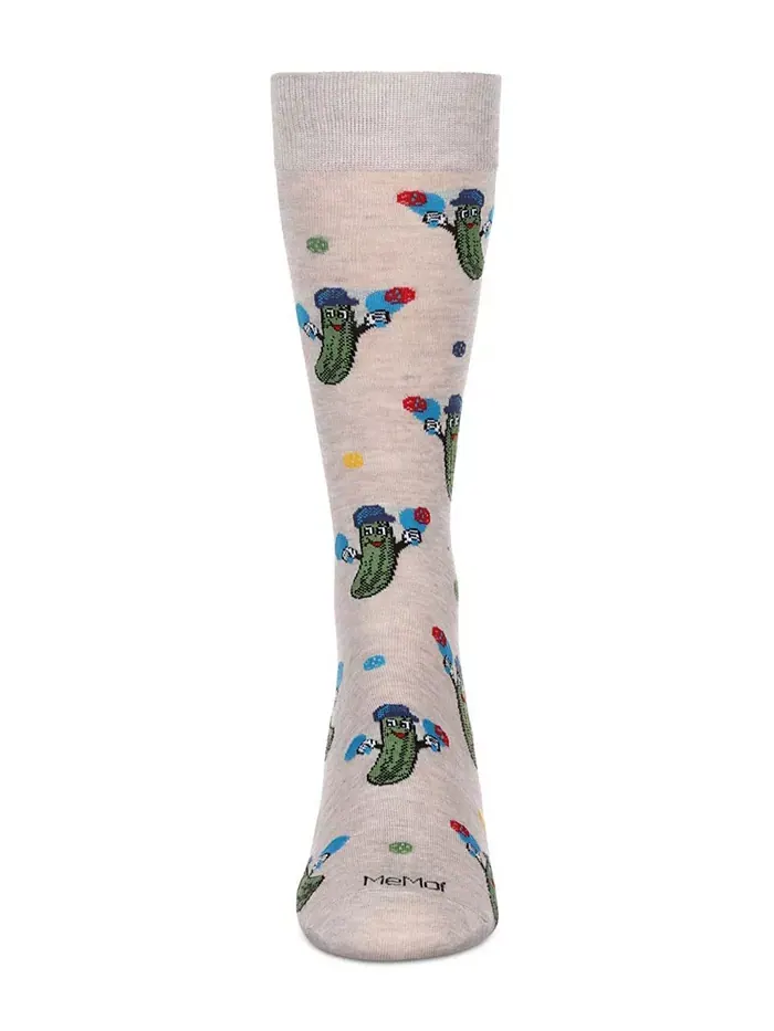 Мужские носки PickleBall Novelty Crew MeMoi — изображение 2 из 2, слоновая кость