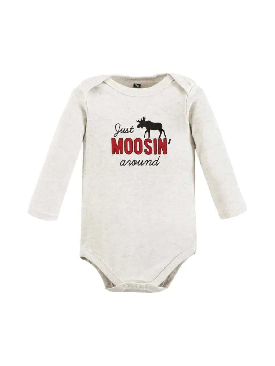 Комплект одежды из мягкого хлопка Hudson Baby, Winter Moose — изображение 5 из 6