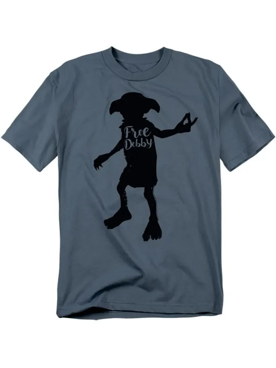 Мужская футболка Free Dobby Snap Harry Potter — изображение 1 из 3, серый