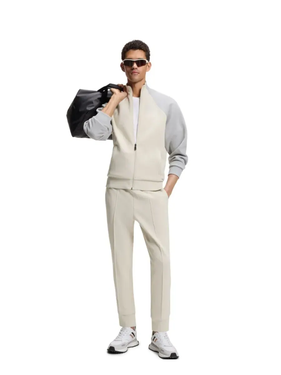 Мужские спортивные брюки из хлопковой смеси Hugo Boss — изображение 2 из 4, бежевый
