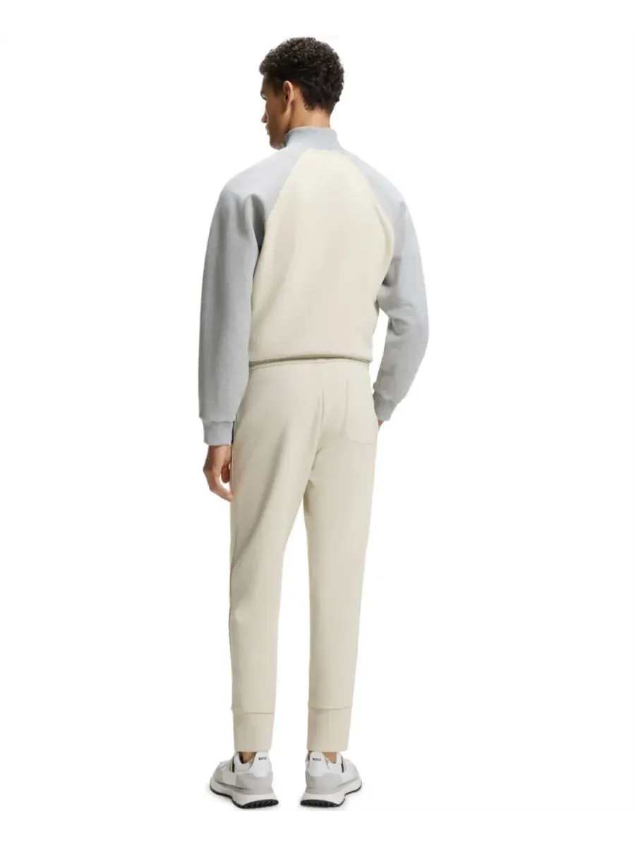 Мужские спортивные брюки из хлопковой смеси Hugo Boss — изображение 4 из 4, бежевый