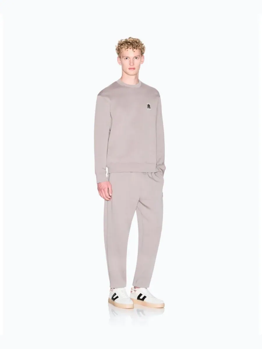 Мужская толстовка с графическим принтом и круглым вырезом A|X Armani Exchange — изображение 2 из 4, бежевый