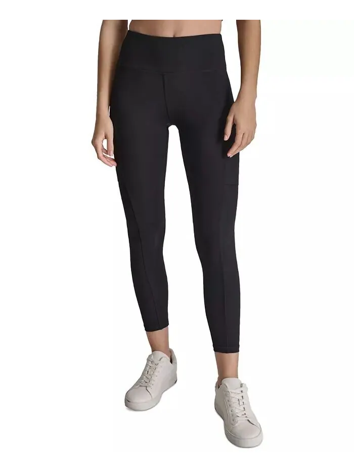 Женские леггинсы-карго с высокой талией 7/8 DKNY — изображение 1 из 7, черный