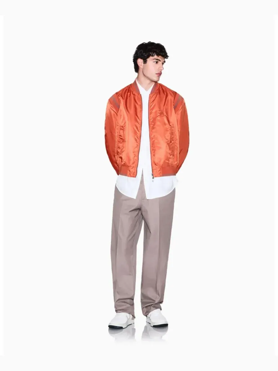 Мужская рубашка с длинным рукавом из вискозной ткани в полоску A|X Armani Exchange — изображение 2 из 5, белый
