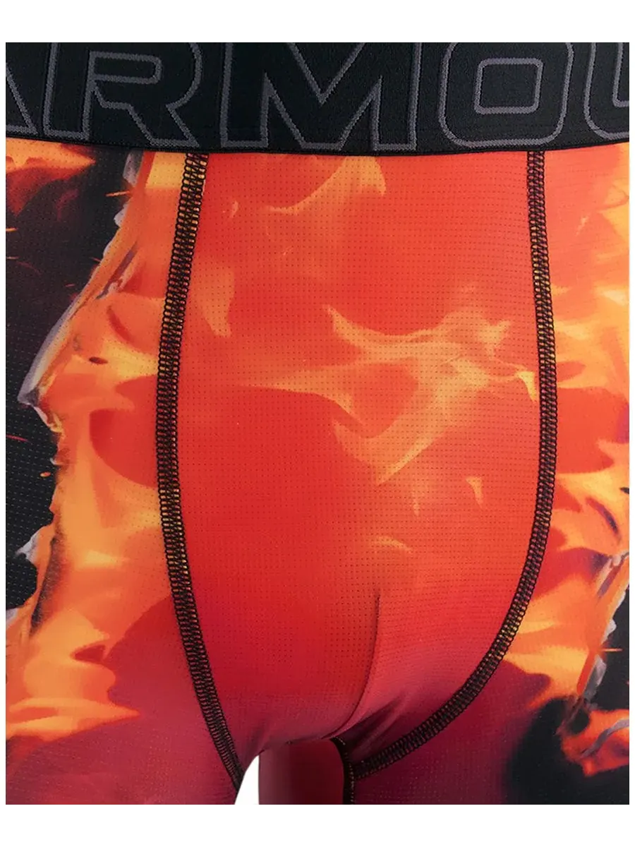 Under Armour Мужские боксеры Doritos Printed Performance Tech Mesh 6" — изображение 2 из 2, черный/красный