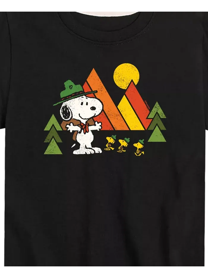 Футболка с принтом Beagle Scout для мальчиков Peanuts — изображение 3 из 3, черный