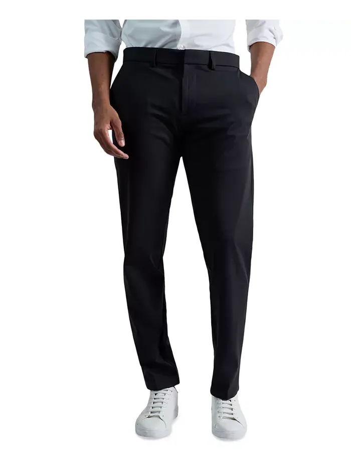 Мужские облегающие трикотажные брюки Kenneth Cole Reaction — изображение 2 из 9, черный