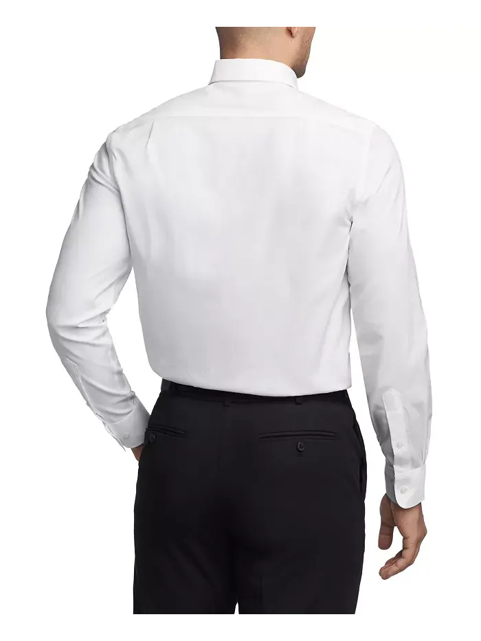 Мужская рубашка-рубашка TH Flex Regular Fit Wrinkle Stretch Pinpoint Oxford, устойчивая к складкам — изображение 2 из 6