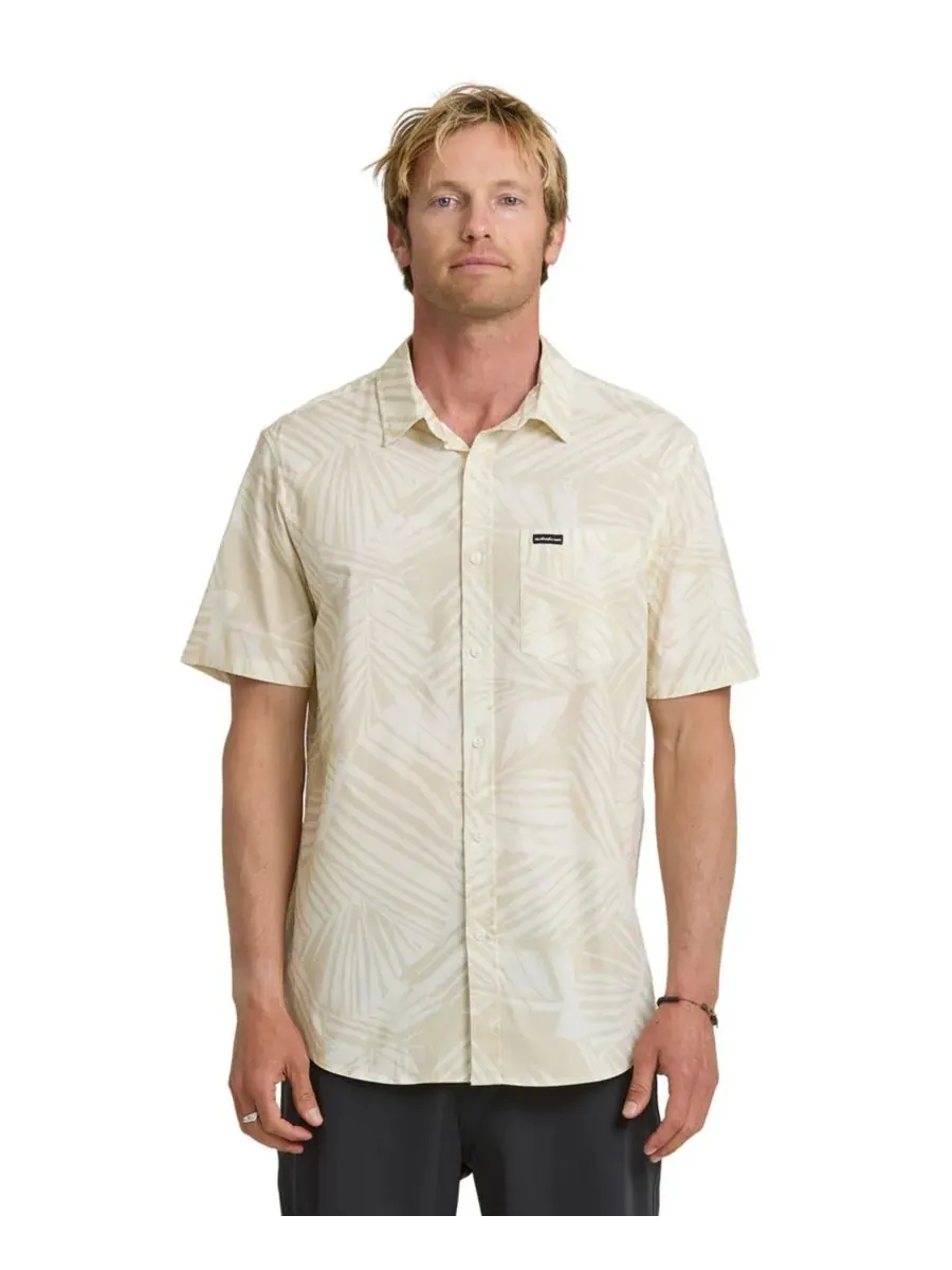 Мужская футболка с коротким рукавом Aruba Palm Stretch Quiksilver — изображение 1 из 2, белый