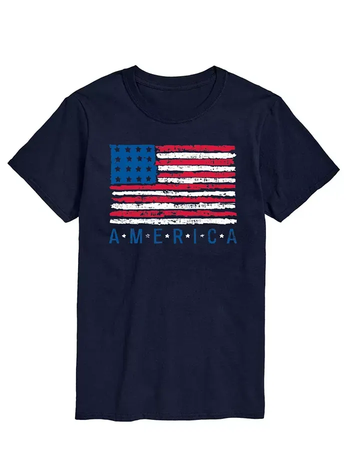 Мужская футболка с коротким рукавом American Flag AIRWAVES — изображение 1 из 5, синий