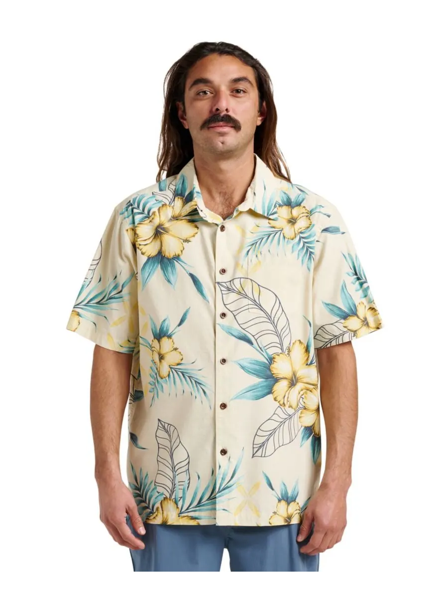 Мужская рубашка Quiksilver Comfort Fit Quiksilver Waterman — бежевый