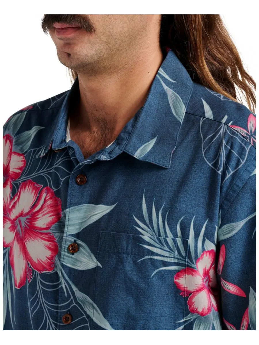 Мужская рубашка Quiksilver Comfort Fit Quiksilver Waterman, Sargasso sea — изображение 4 из 7