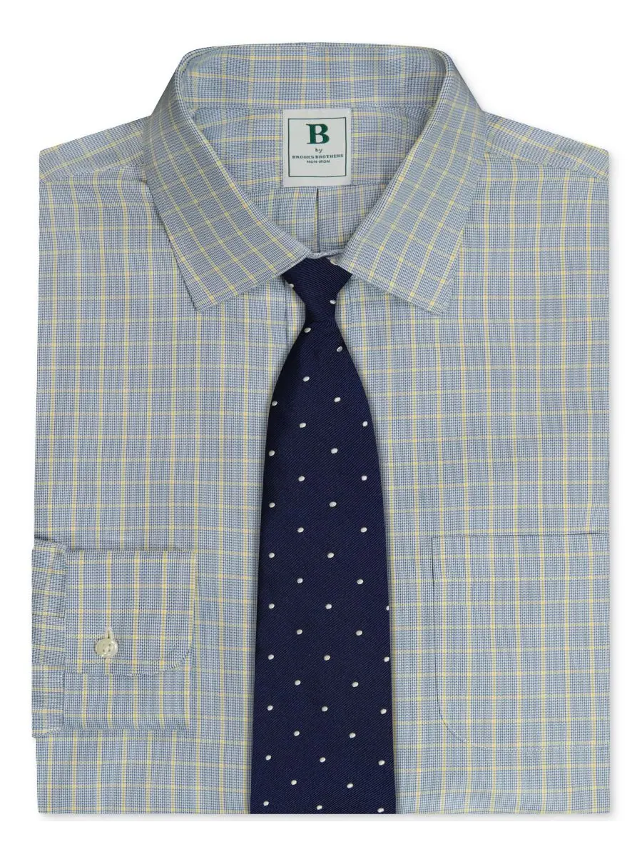Мужская рубашка Brooks Brothers в синюю клетку, стандартного кроя Brooks Brothers — изображение 6 из 6, темно-синий мульти
