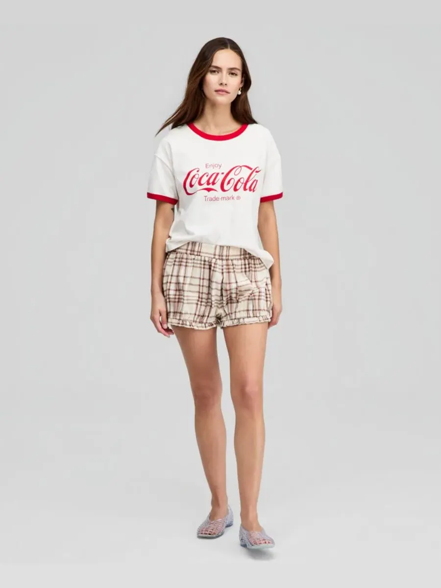 Футболка-кольцо с графикой Coca-Cola And Now This — изображение 2 из 4, белый