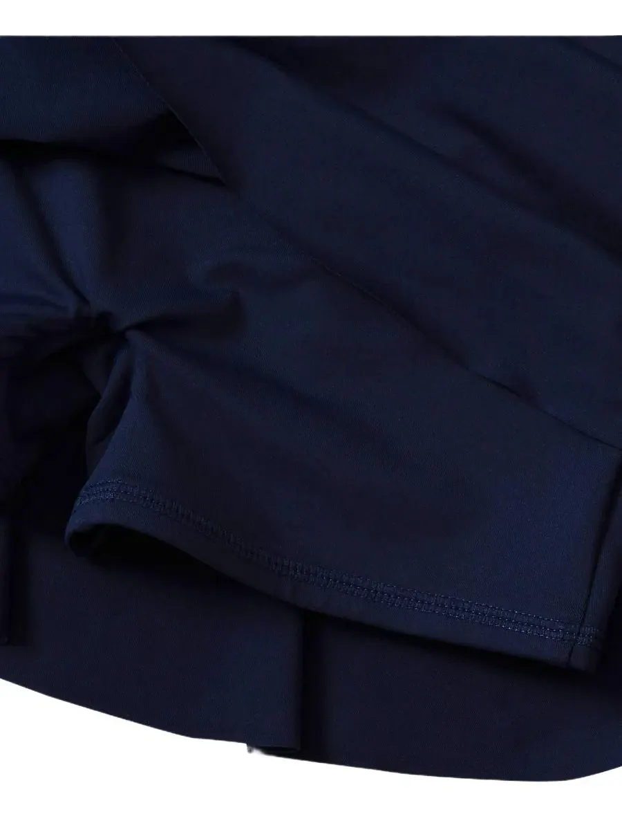 Юбка-плавки для девочек Chlorine Resistant Swim Skirt Lands' End — изображение 2 из 3, глубокий темно-синий