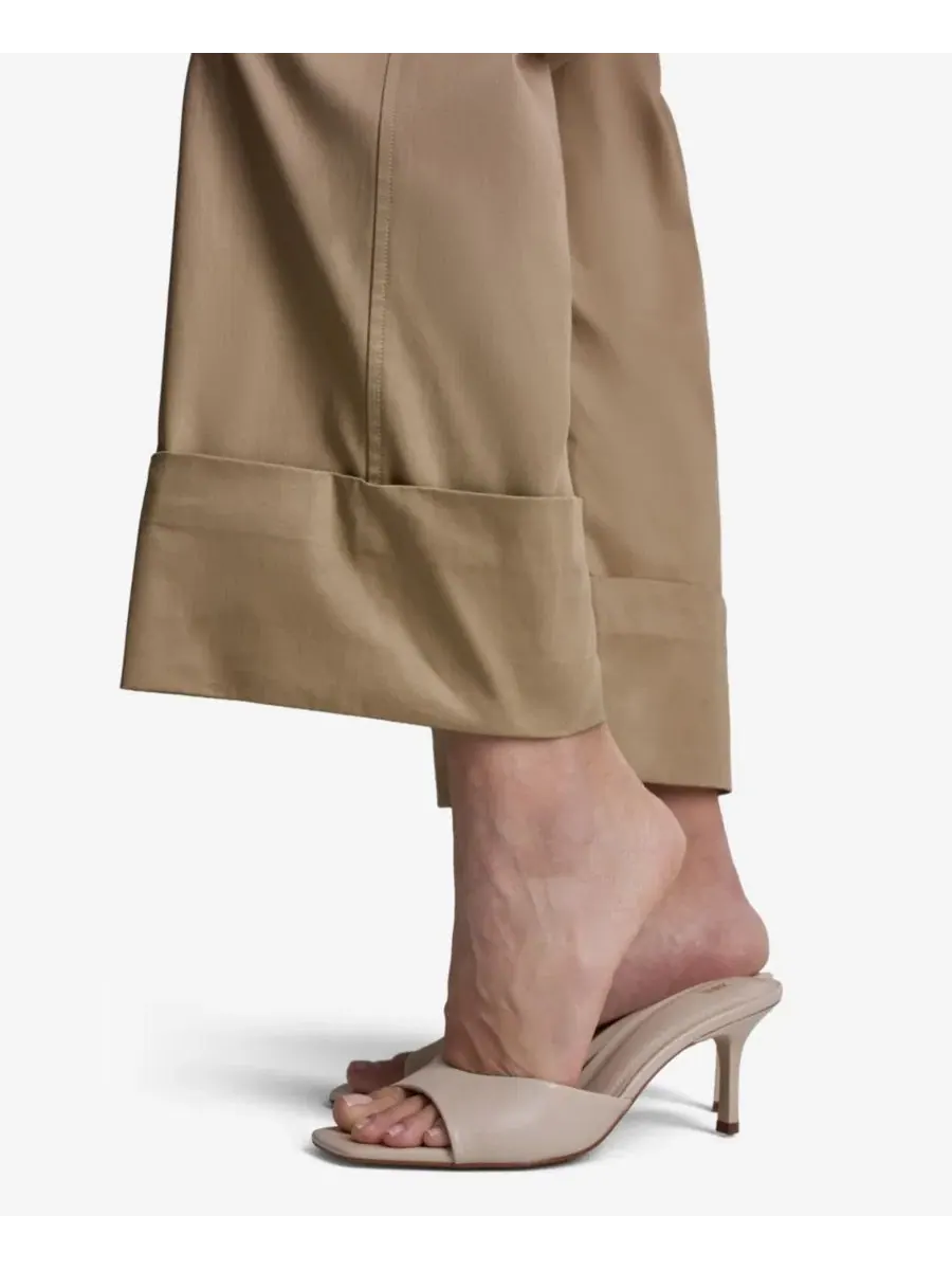 Женские брюки-кюлоты с манжетами BCBG — изображение 4 из 7, коричневый