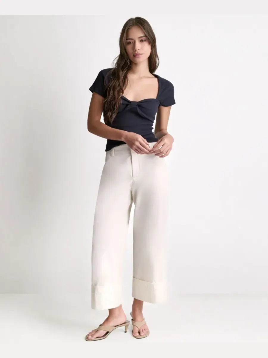 Брюки женские с манжетами BCBG — изображение 2 из 6, белый