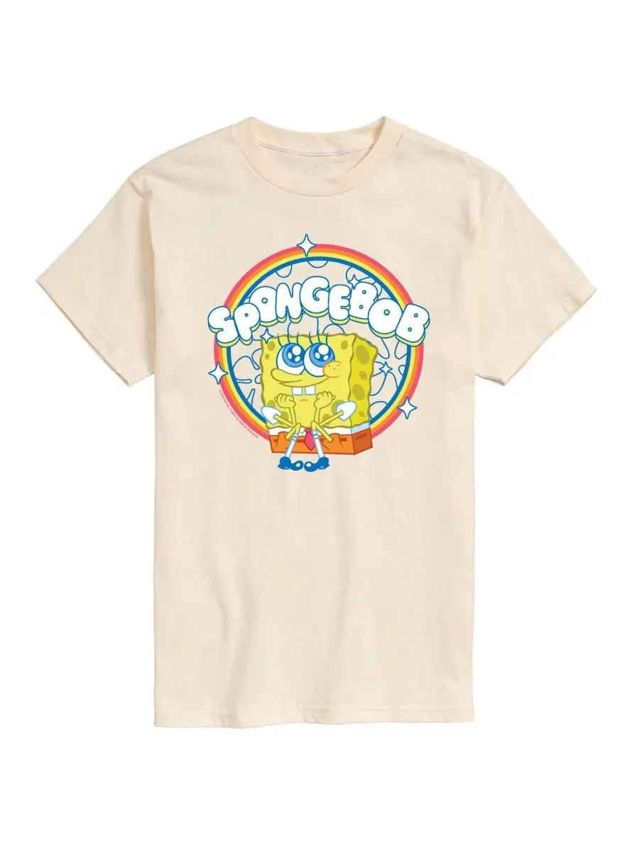 Футболка с принтом Spongebob Squarepants Kawaii AIRWAVES — изображение 1 из 3, бежевый