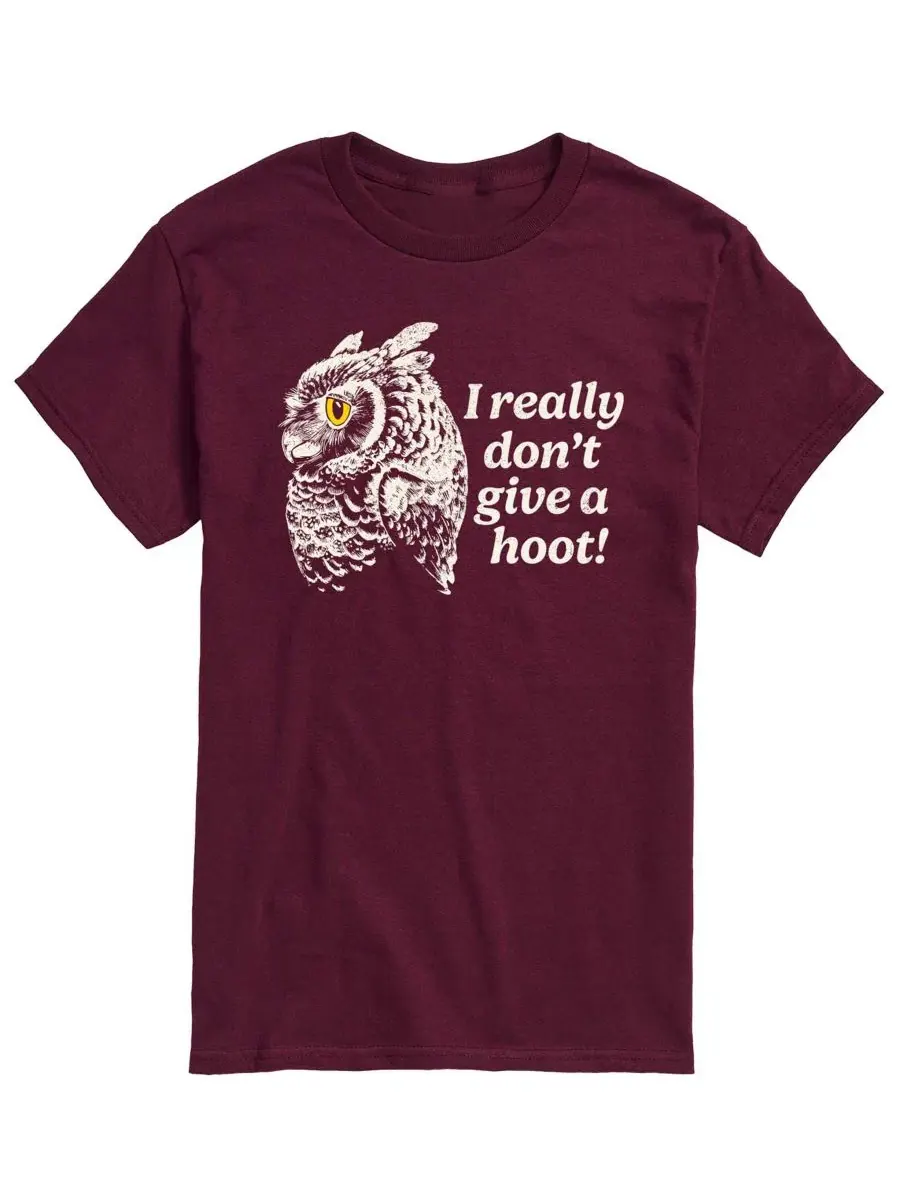 Мужская футболка с коротким рукавом и принтом Don't Give Hoot Owl AIRWAVES — изображение 1 из 3, коричневый