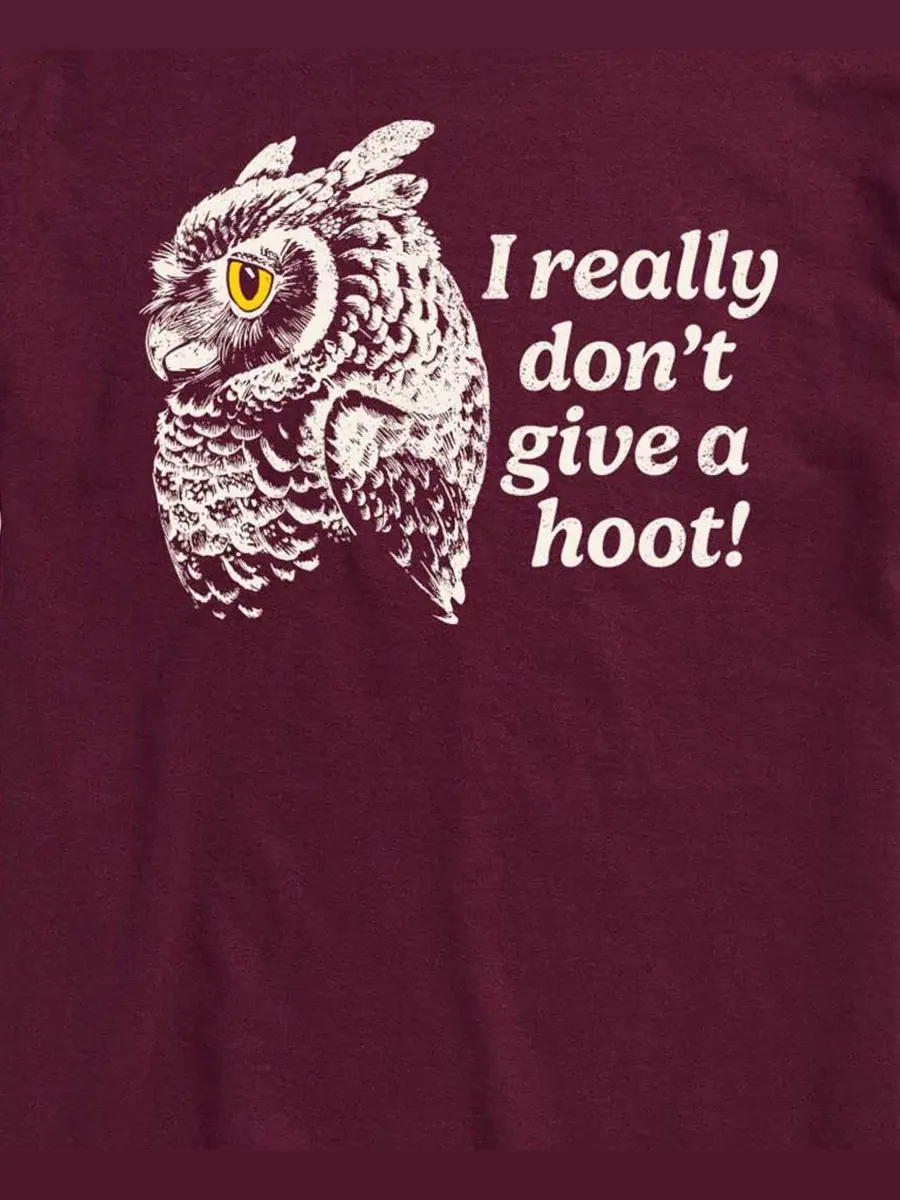 Мужская футболка с коротким рукавом и принтом Don't Give Hoot Owl AIRWAVES — изображение 3 из 3, коричневый
