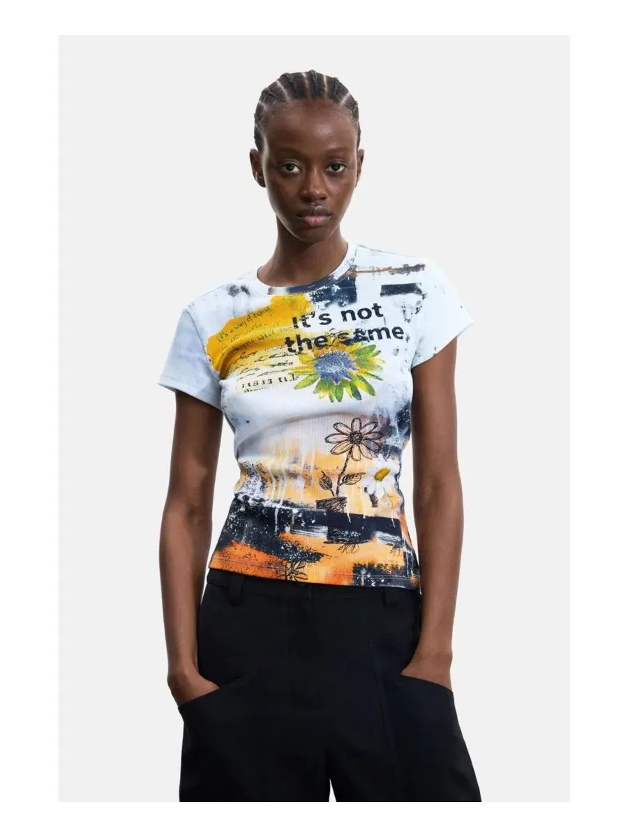 Футболка с принтом Desigual — изображение 1 из 5, белый