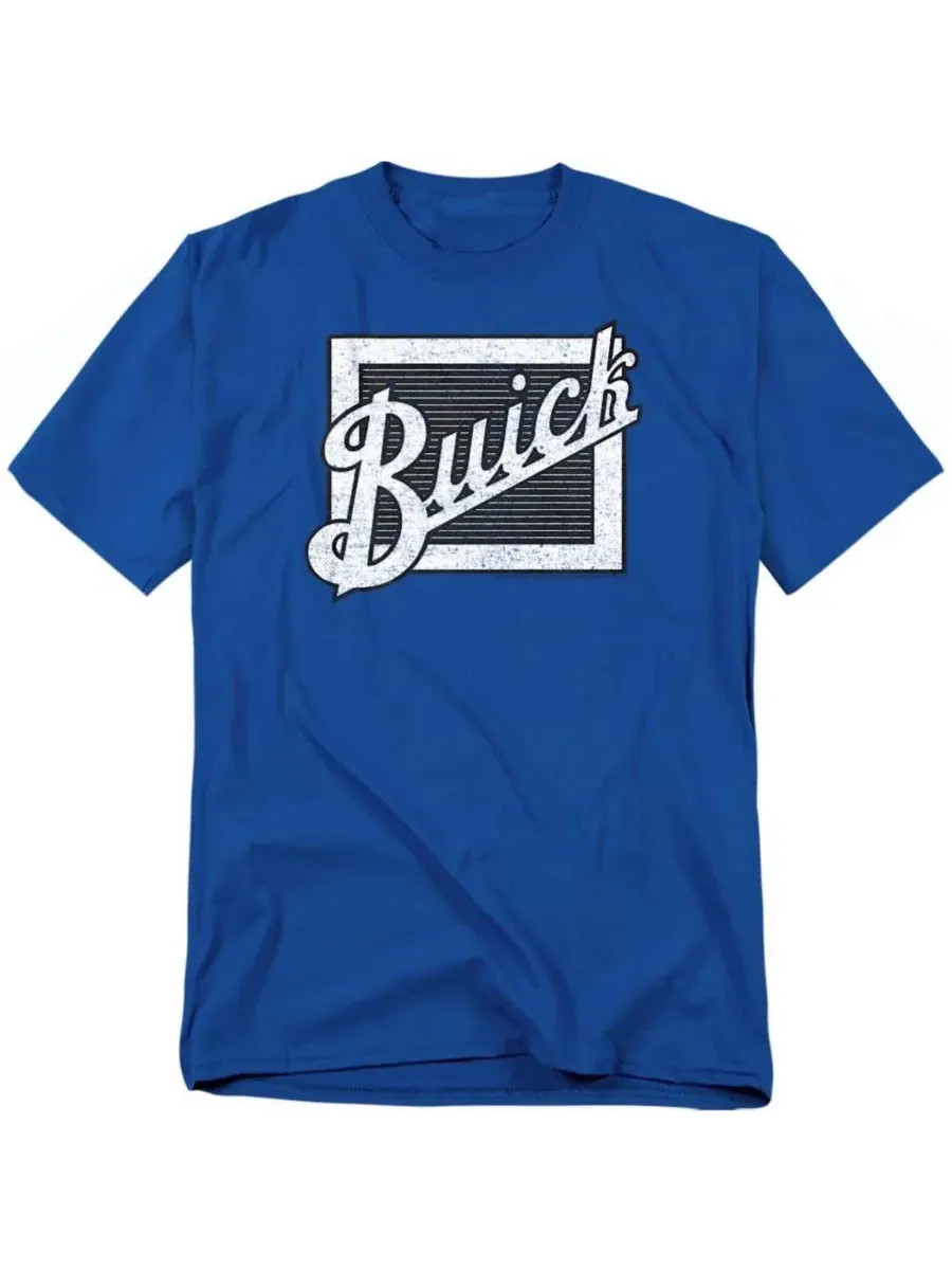 Футболка с принтом Buick Distressed Emblem Logovision — изображение 1 из 3, синий