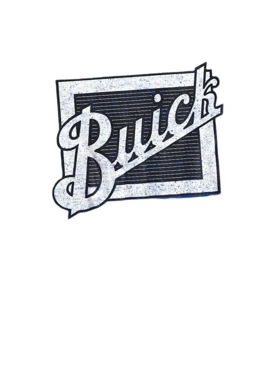 Футболка с принтом Buick Distressed Emblem Logovision — изображение 2 из 3, синий