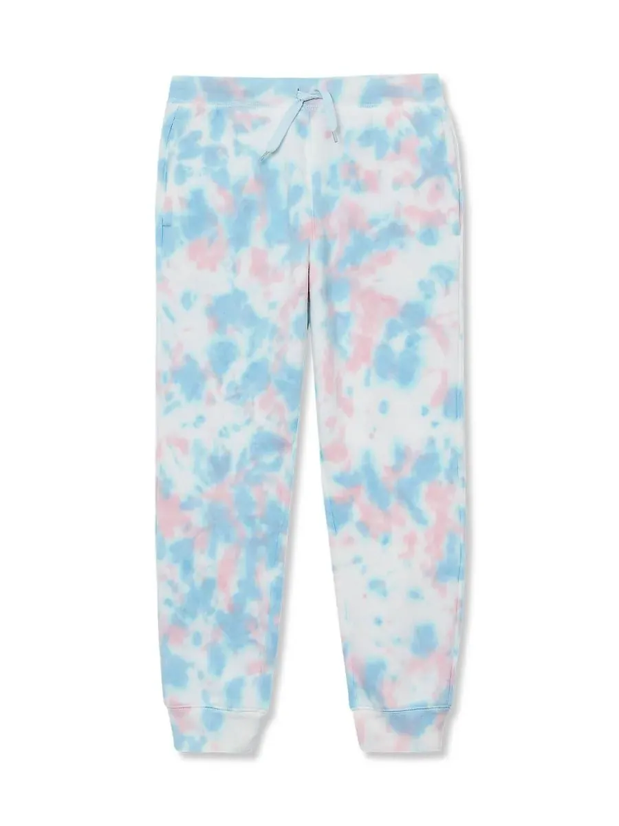 Детские спортивные штаны для девочек Lands' End, Deep Lavendar Tie Dye — изображение 1 из 3