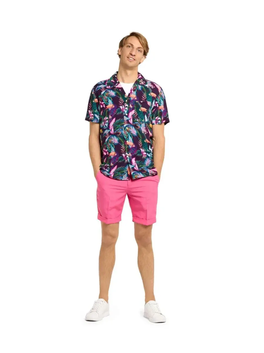 Гавайская рубашка с коротким рукавом больших размеров OppoSuits — изображение 3 из 4, мульти