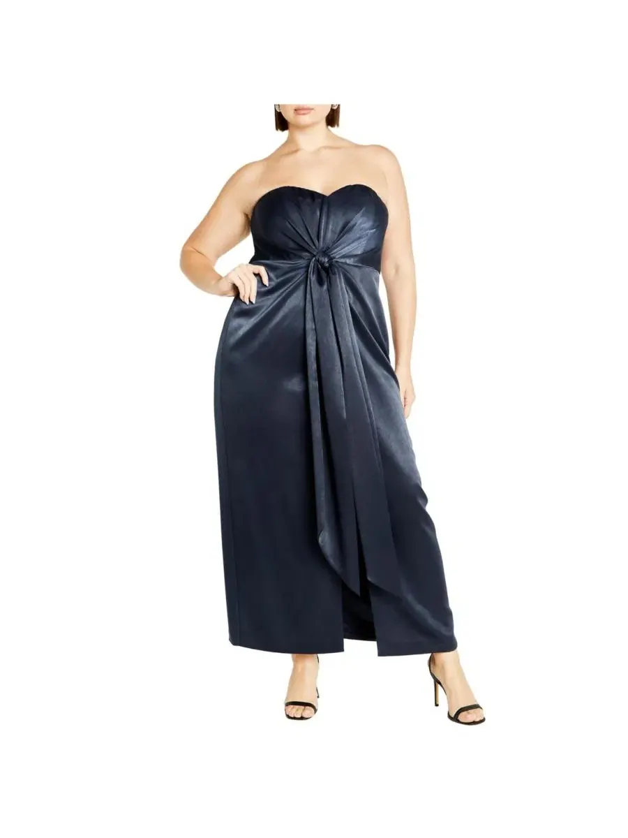 Платье-макси Kamari Maxi Dress CITY CHIC — изображение 1 из 5, чернильный