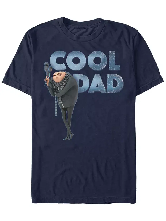 Футболка с коротким рукавом для мужчин "Minions Illumination Despicable Me Gru The Cool Dad" Fifth — изображение 1 из 1