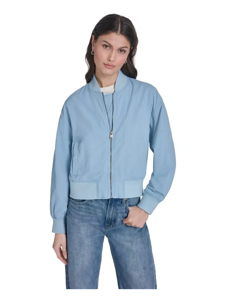 Женская куртка-бомбер из нейлона, модель Lightweight Bomber Jacket Levi's — изображение 2 из 6, синий