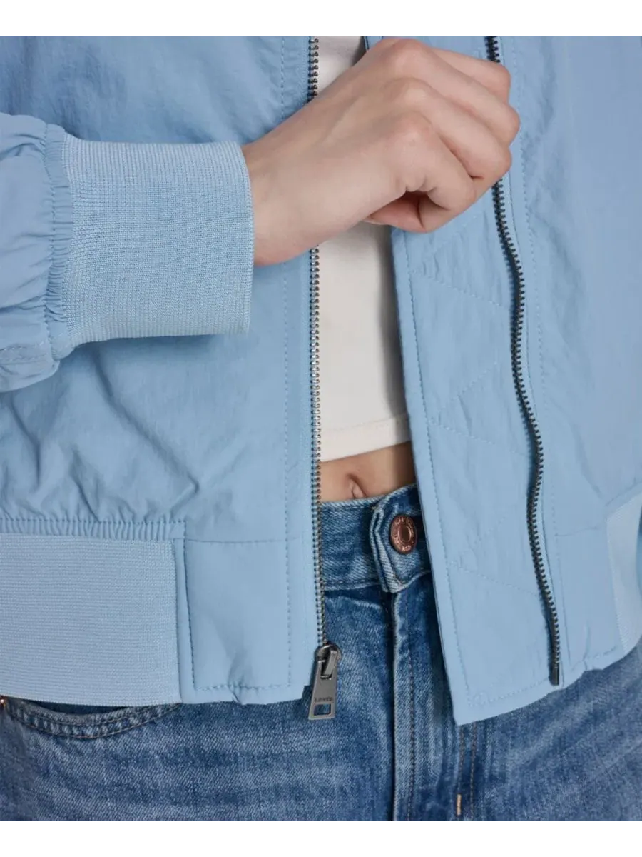 Женская куртка-бомбер из нейлона, модель Lightweight Bomber Jacket Levi's — изображение 5 из 6, синий
