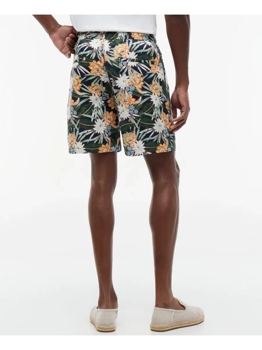 Мужские шорты Dover Regular-Fit 20 см с цветочным принтом и завязками Tommy Hilfiger — изображение 4 из 4, темно-синий