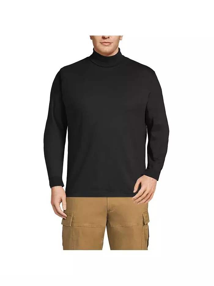 Водолазка Big & Tall Super-T Lands' End — изображение 1 из 3, черный