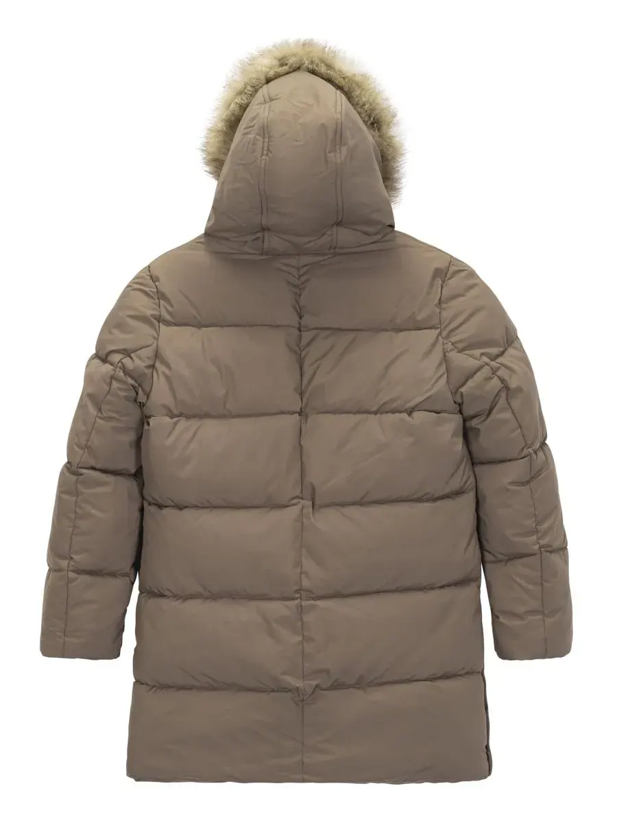 Детское пальто с капюшоном Expedition Sam Edelman — изображение 2 из 3, коричневый