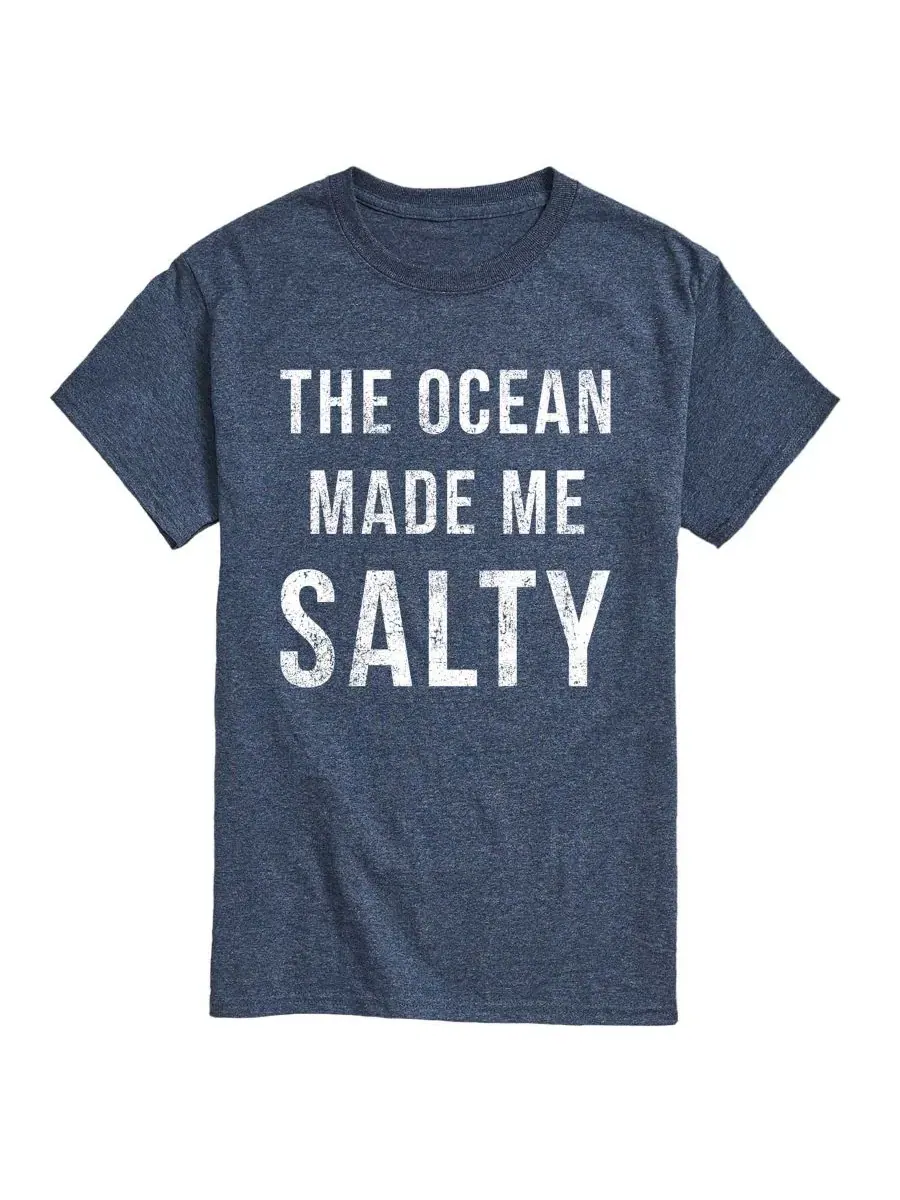 Футболка с принтом The Ocean Made Me Salty AIRWAVES — изображение 1 из 3, синий