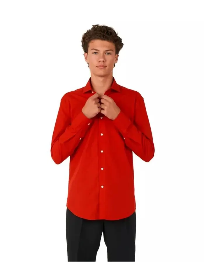 Рубашка с длинным рукавом Big Boys Devil Opposuits — изображение 1 из 3, темный красный
