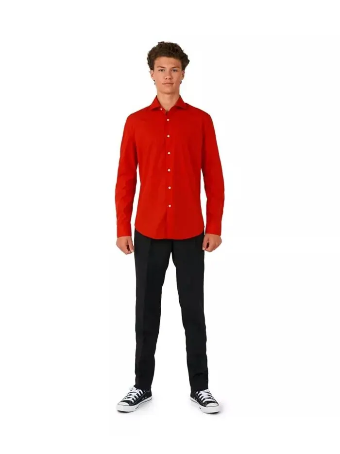 Рубашка с длинным рукавом Big Boys Devil Opposuits — изображение 3 из 3, темный красный