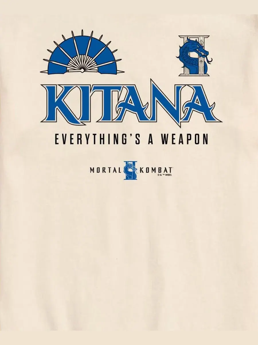 Футболка с коротким рукавом Kitana Mortal Kombat AIRWAVES — изображение 3 из 3, бежевый
