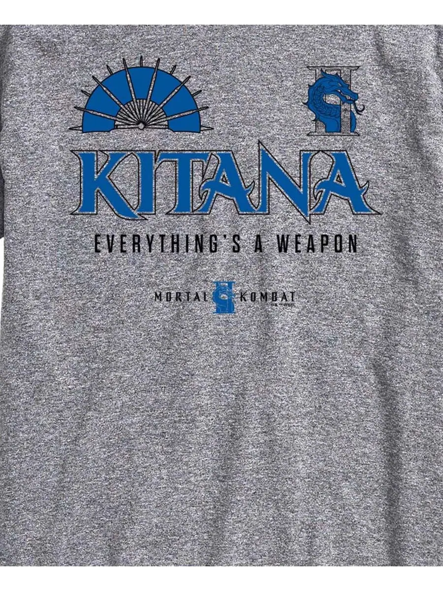 Футболка с принтом Kitana Mortal Kombat AIRWAVES — изображение 3 из 3, приглушенный