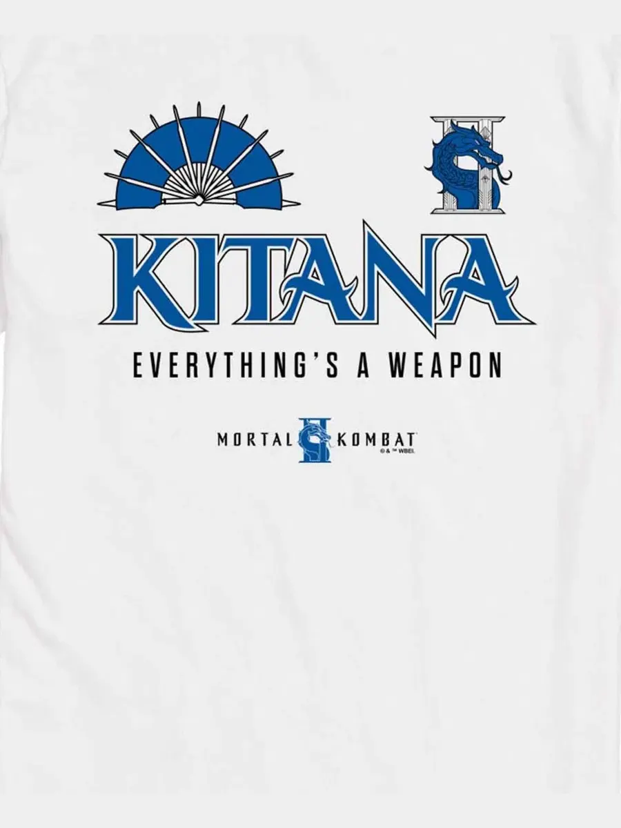 Футболка с принтом Kitana Mortal Kombat AIRWAVES — изображение 3 из 3, белый
