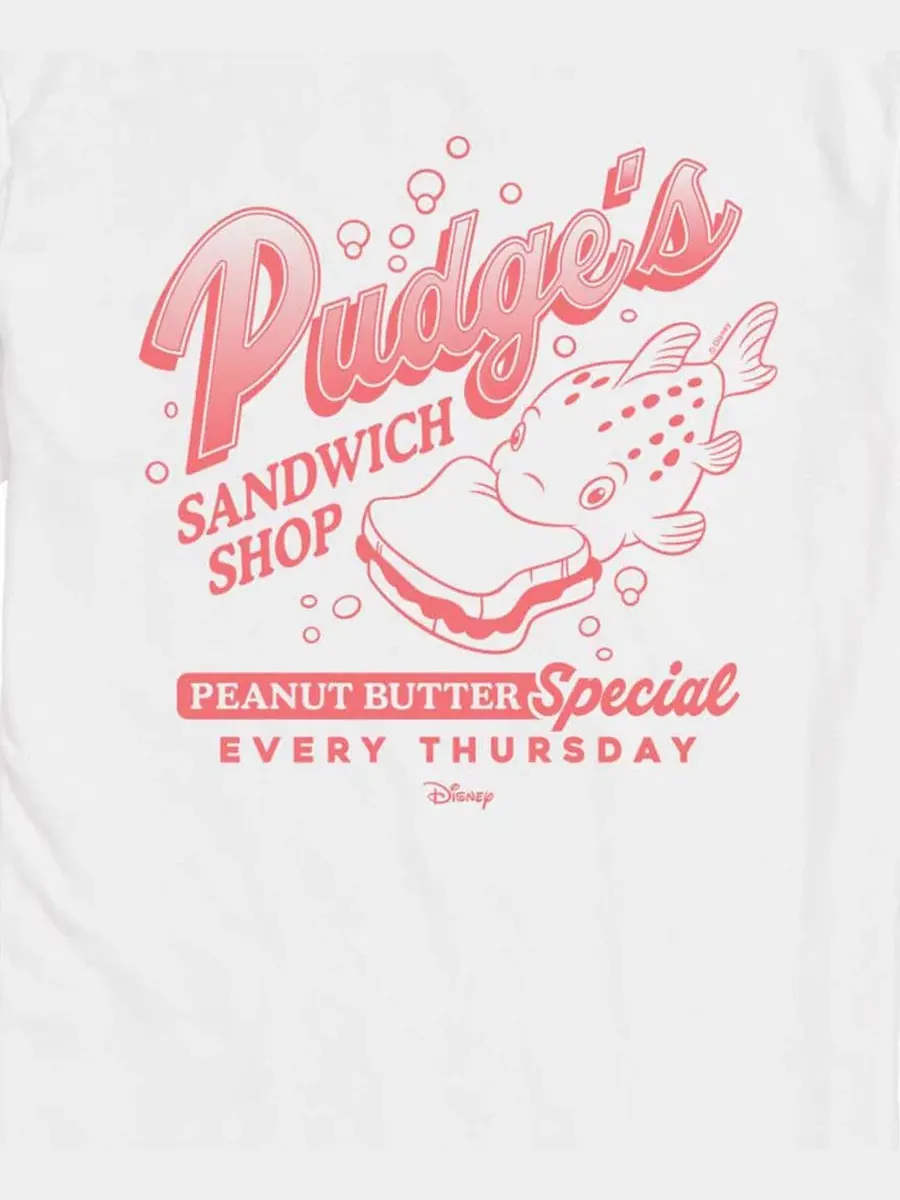 Футболка с коротким рукавом Pudge's Sandwich Shop AIRWAVES — изображение 3 из 3, белый