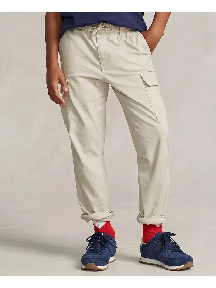 Брюки-карго стрейч-чинос Big Boys Polo Ralph Lauren — изображение 1 из 5, серый