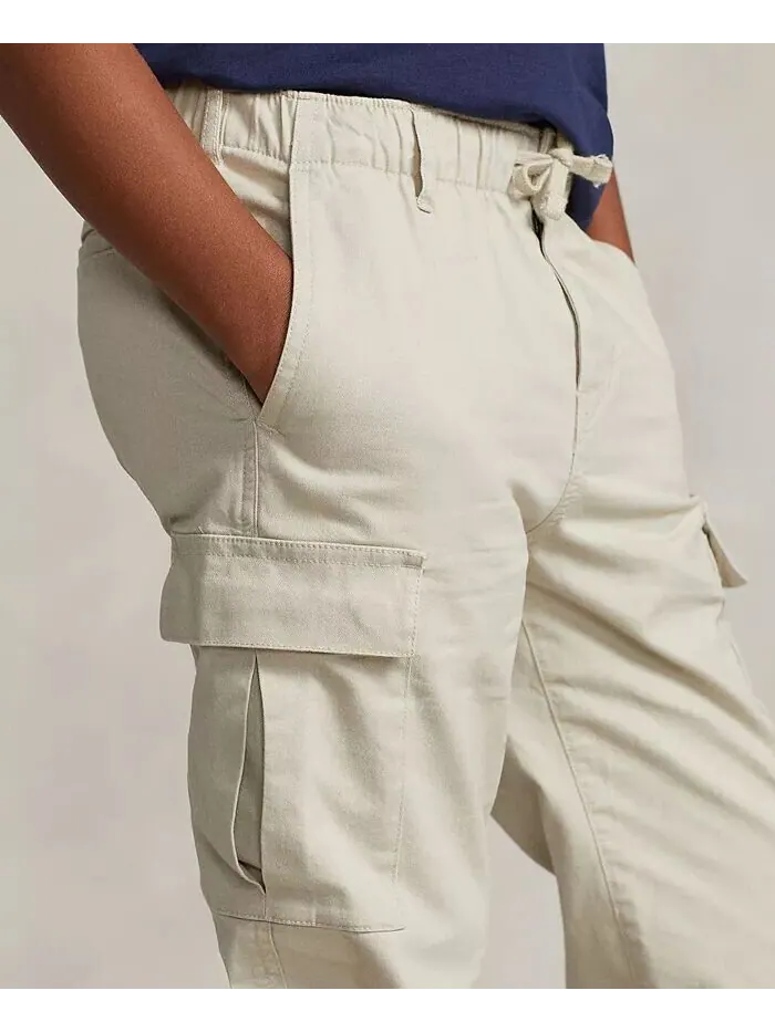 Брюки-карго стрейч-чинос Big Boys Polo Ralph Lauren — изображение 3 из 5, серый