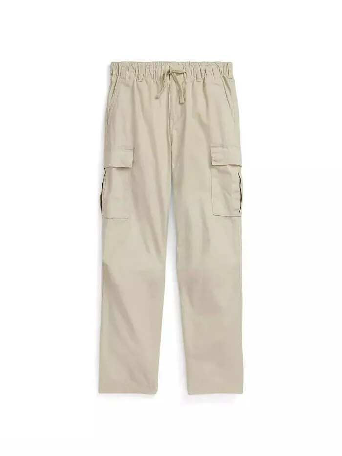 Брюки-карго стрейч-чинос Big Boys Polo Ralph Lauren — изображение 4 из 5, серый