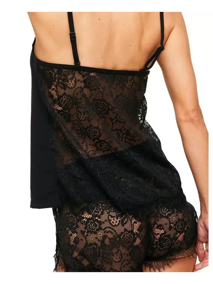 Женский комплект нижнего белья Rayne Cami & Shorts Adore Me — изображение 3 из 4, черный
