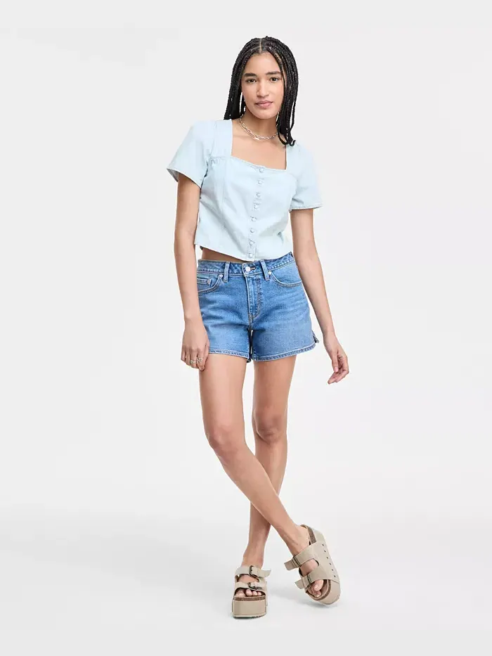Женские джинсовые шорты Mid-Rise A-Line с завышенной талией Levi's