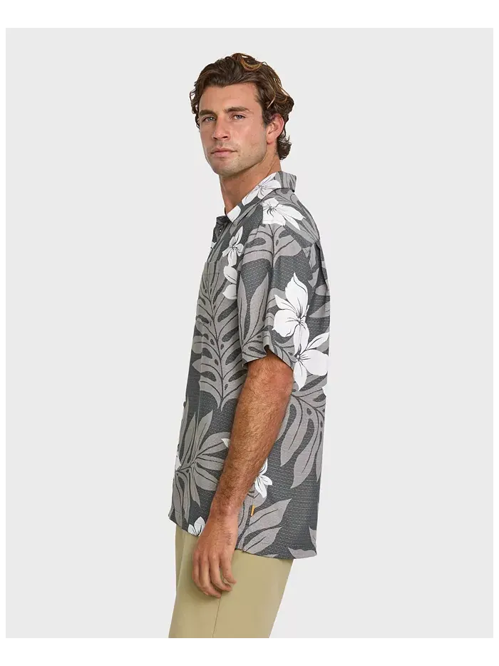 Мужская гавайская рубашка Shonan Quiksilver Waterman — изображение 3 из 4, серый