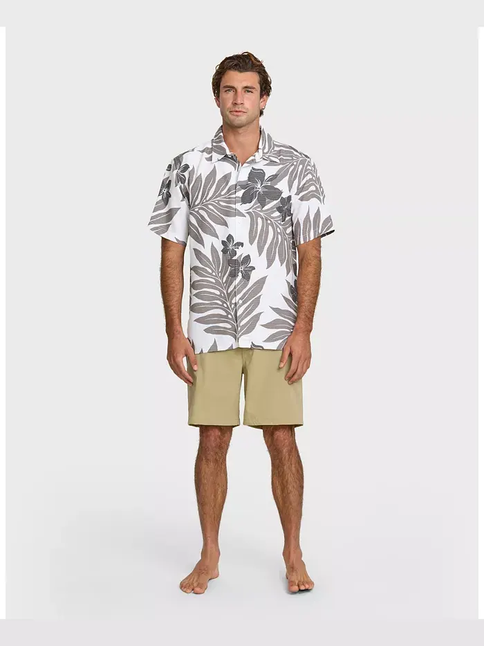 Мужская гавайская рубашка Shonan Quiksilver Waterman — изображение 5 из 8, белый